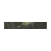 Jewel Palm Leaf Wedding Green ID830 Uitnodigingen Wikkel (Vlak)