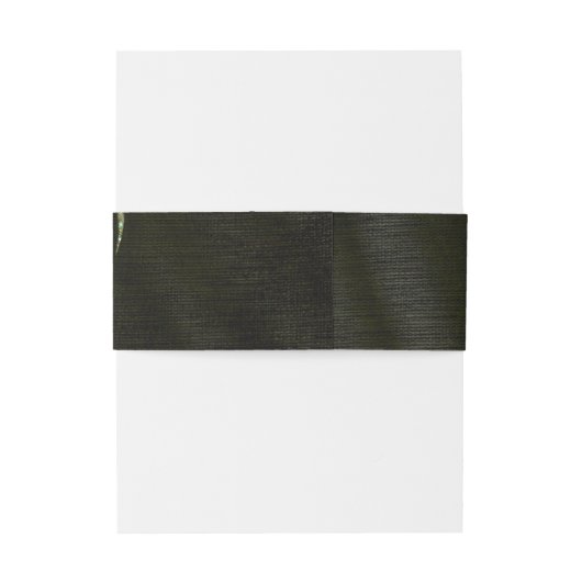 Jewel Palm Leaf Wedding Green ID830 Uitnodigingen Wikkel (Achterkant Voorbeeld)