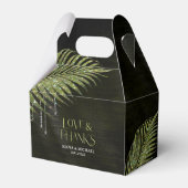 Jewel Palm Leaf Wedding Green V2 ID830 Bedankdoosjes (Voorkant Zijde)