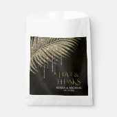 Jewel Palm Leaf Wedding Love Bedankt Gold ID83 Bedankzakje (Voorkant)