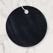 Jewel Palm Leaf Wedding Roos Gold/Navy ID830 Bedankjes Labels (Achterkant)