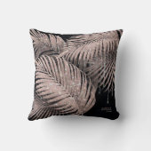 Jewel Palm Leaf Wedding Roos Gold/Navy ID830 Kussen (Achterkant)