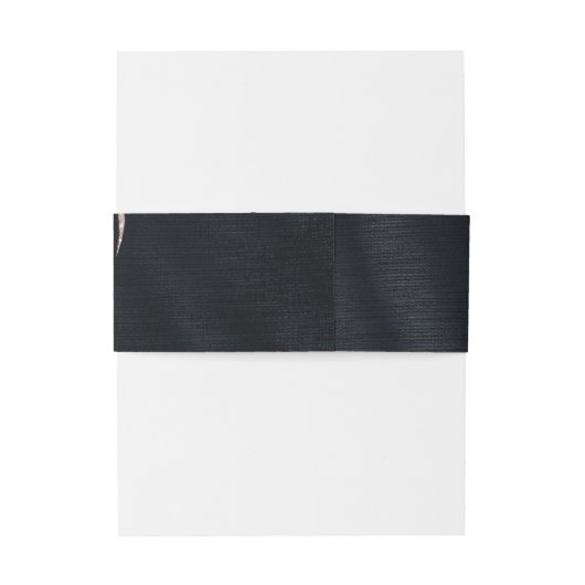 Jewel Palm Leaf Wedding Roos Gold/Navy ID830 Uitnodigingen Wikkel (Achterkant Voorbeeld)