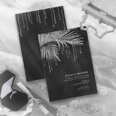Jewel Palm Leaf Wedding Silver ID830