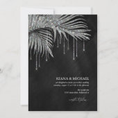 Jewel Palm Leaf Wedding Silver ID830 (Voorkant)