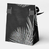 Jewel Palm Leaf Wedding Silver ID830 Bedankdoosjes (Achterkant)