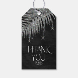 Jewel Palm Leaf Wedding Silver ID830 Cadeaulabel