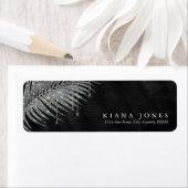 Jewel Palm Leaf Wedding Silver ID830 Etiket (Insitu)