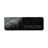 Jewel Palm Leaf Wedding Silver ID830 Etiket (Voorkant)