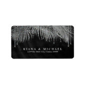 Jewel Palm Leaf Wedding Silver ID830 Etiket (Voorkant)