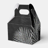 Jewel Palm Leaf Wedding Silver V2 ID830 Bedankdoosjes (Achterkant)