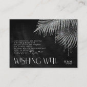 Jewel Palm Leaf Wishing Well V2 Silver ID830 Informatiekaartje (Voorkant)