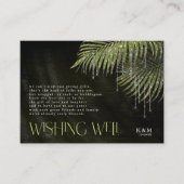 Jewel Palm Leaf Wishing Well V3 Green ID830 Informatiekaartje (Voorkant)