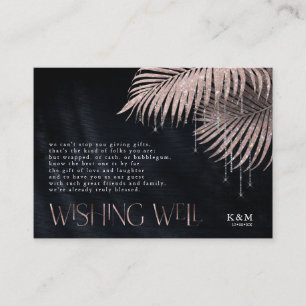 Jewel Palm Leaf Wishing Well V3 Roos Gold ID830 Informatiekaartje