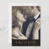 Jewel Palmblad Trouwen Goud ID830 Save The Date (Voorkant)