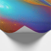 Jewel Rainbow Kleur Metallic Look Abstract Design Cadeaupapier (Hoek)