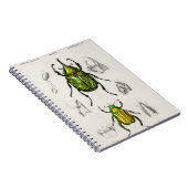 Jewel scarab Eastern Hecules Beetle Notitieboek (Rechterzijde)