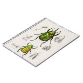 Jewel scarab Eastern Hecules Beetle Notitieboek (Linkerzijde)