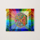 Jewel set in HEART CHAKRA Legpuzzel (Horizontaal)