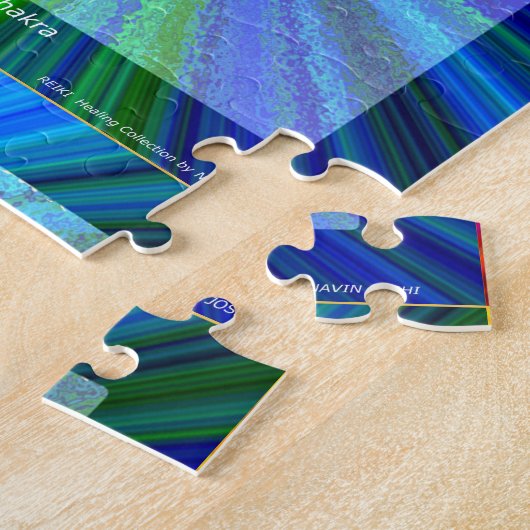 Jewel set in HEART CHAKRA Legpuzzel (Zijkant)