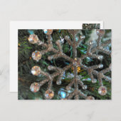 Jewel Snowflake, kerstboom, ornament Briefkaart (Voorkant / Achterkant)