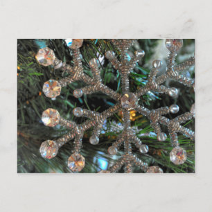 Jewel Snowflake, kerstboom, ornament Briefkaart