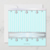 Jewel Sparkle Sweet 16 Birthday Party Kaart (Achterkant)