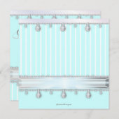 Jewel Sparkle Sweet 16 Birthday Party Kaart (Voorkant / Achterkant)