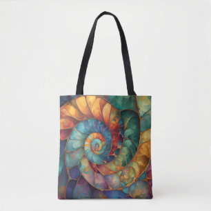 Jewel Spiral Shell Tote Bag