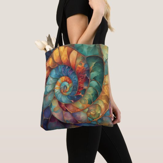 Jewel Spiral Shell Tote Bag (Dichtbij)
