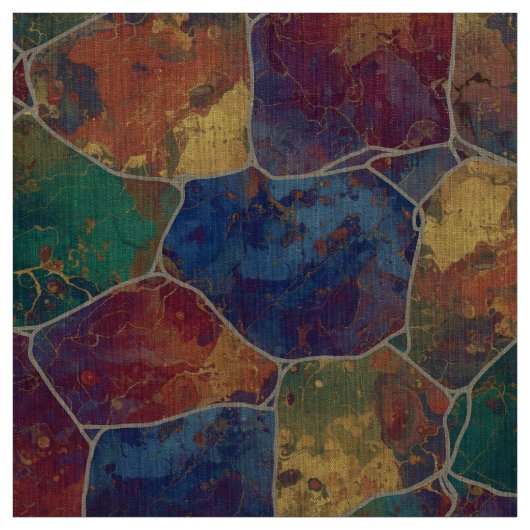 Jewel Stepping Stones Stof (Swatch)