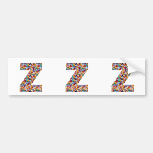 Jewel Stone studeerde Alpha ZZZ z ZZ Birthday Gift Bumpersticker (Voorkant)