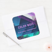 Jewel Tone Aquatic Turquoise Paarse Product Label (Envelop)