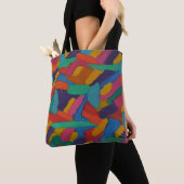 Jewel Tone Brushstrokes Canvas tas (Dichtbij)