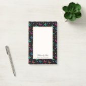  Jewel Tone Butterflies op Black Custom Post-it® Notes (Kantoor)