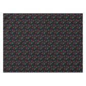  Jewel Tone Butterflies op Black Pattern Tafelkleed (Voorkant (Horizontaal))