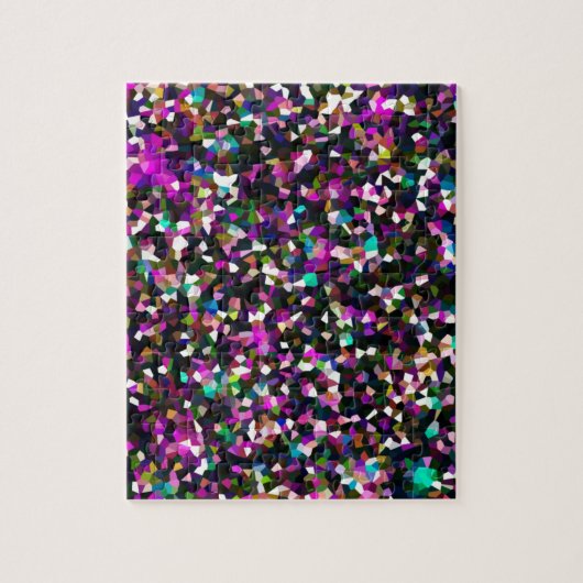 Jewel Tone Crystal Pixels Legpuzzel (Verticaal)