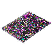 Jewel Tone Crystal Pixels Notitieboek (Linkerzijde)