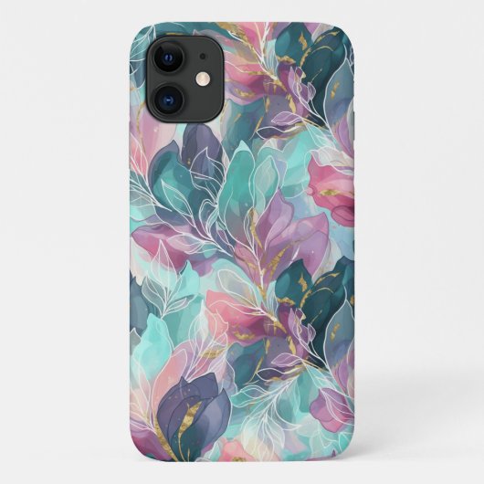 Jewel Tone Floral Case-Mate iPhone Case (Achterkant)