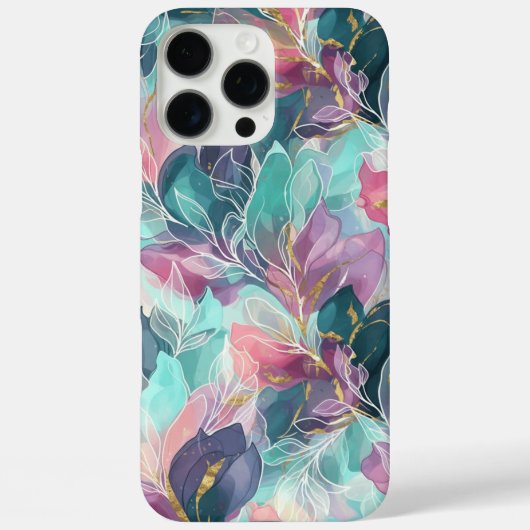 Jewel Tone Floral Case-Mate iPhone Case (Achterkant)