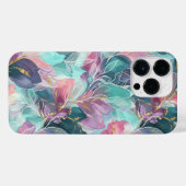 Jewel Tone Floral iPhone Hoesje (Achterkant horizontaal)
