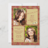 Jewel-tone foto Afstuderen uitnodiging (Voorkant)