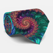 Jewel Tone Fractal Stropdas (Opgerold)