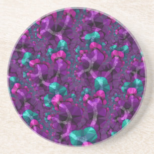 Jewel Tone Fractal Zandsteen Onderzetter