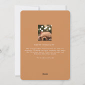 Jewel Tone Getrouwd Pas getrouwd Kerst Kaart (Achterkant)