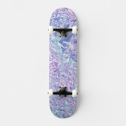Jewel Tone Glitch Persoonlijk Skateboard (Voorkant)