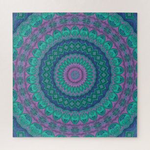 Jewel Tone Mandala Legpuzzel