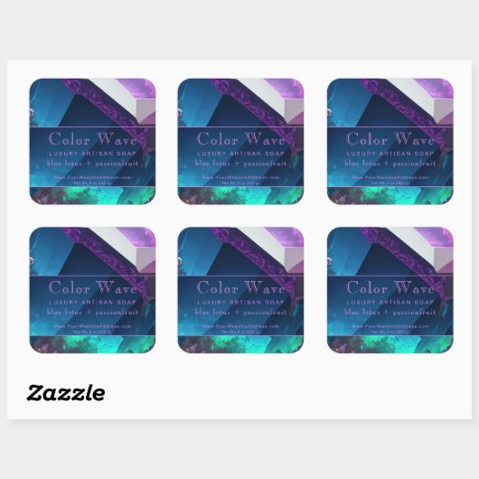Jewel Tone Nebula Aquatic Turquoise Product Label (Vel)