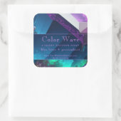 Jewel Tone Nebula Aquatic Turquoise Product Label (Tas)