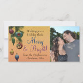  Jewel Tone Ornament Kerst Feestdagenkaart (Voorkant)